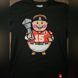Johnny Cupcakes Big Kid "Patrick Mahomes" Super Bowl T shirt. Size XL